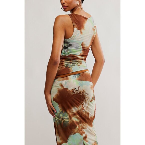 🆕 FREE PEOPLE Ash Knit Top / Moss Combo - Picture 4 of 6